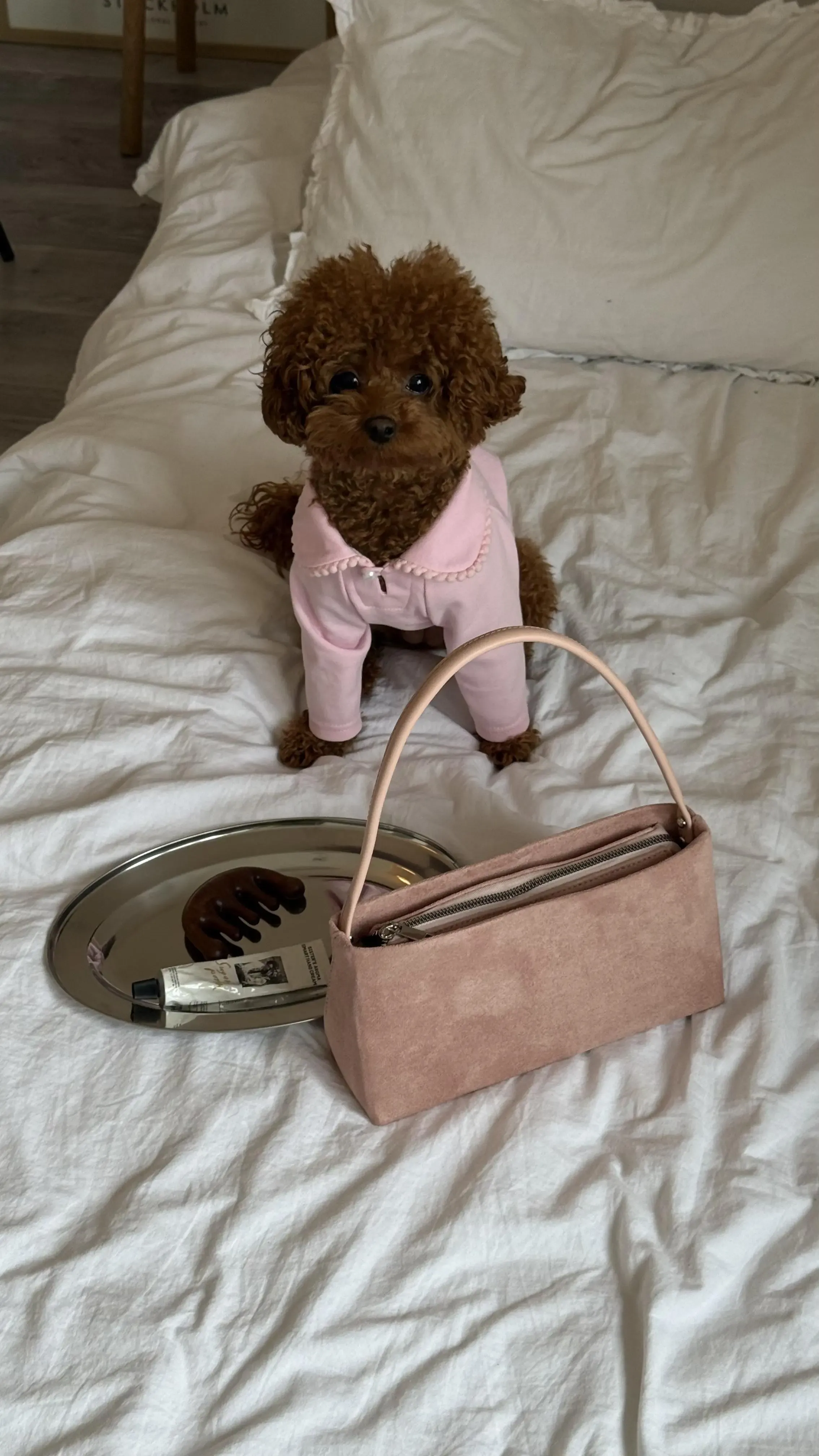 MUSE BAG SUEDE PINK